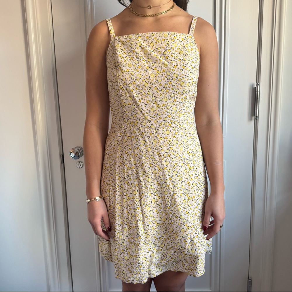 Old Navy Yellow Floral Mini Dress